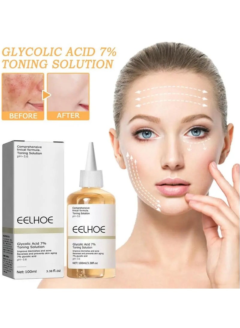 EELHOE تونر حمض الجليكوليك 7%، يجدد وينعم البشرة - يرطب، يستعيد البشرة الرقيقة والناعمة 100 مل - Image 4