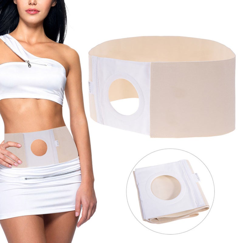 Medical Ostomy Belt: M Size Adjustable Pressure Pad - Abdominal Hernia Brace for Post-Operation Support, Ostomy Care - Image 3