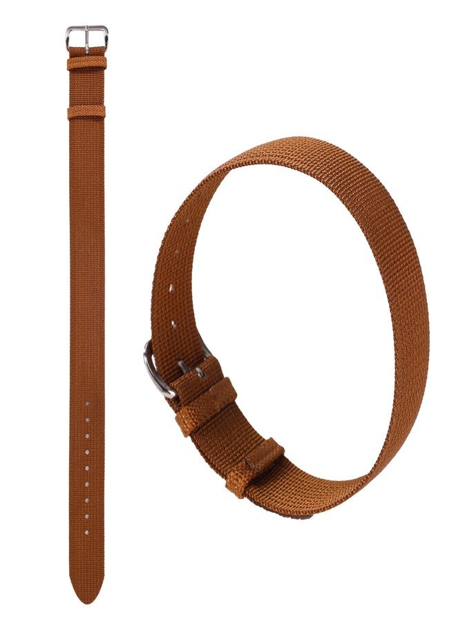 Sinbana Replacement Nylon Loop for Hume Band, Breathable Woven Wristband Strap with Adjustable Metal Buckle for Hume Health Band Fitness Tracker All-Day Comfort Wear (Brown) - Image 1