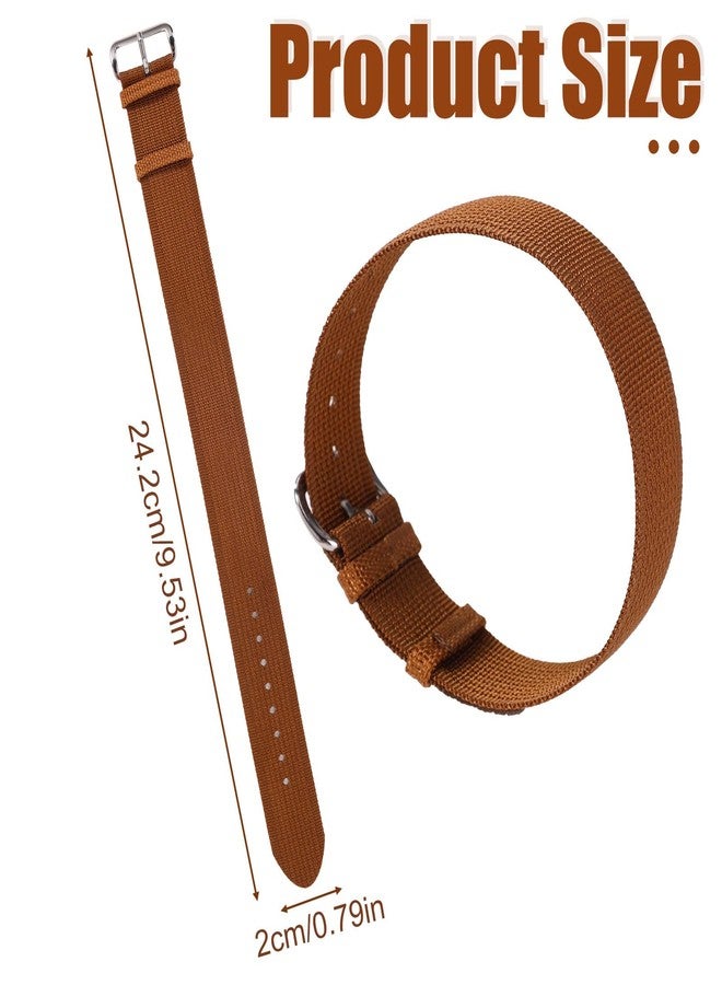 Sinbana Replacement Nylon Loop for Hume Band, Breathable Woven Wristband Strap with Adjustable Metal Buckle for Hume Health Band Fitness Tracker All-Day Comfort Wear (Brown) - Image 2