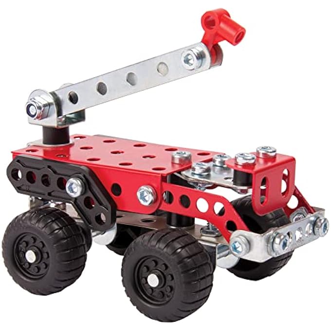 Meccano , 3 MODEL SET - RESCUE WITH 87 PARTS AND 2 REAL TOOLS KIDS STEM CONSTRUCTION EDUCATION TOY, MODEL BUILDING KIT FOR BOYS AND GIRLS AGED 8 AND UP - Image 2
