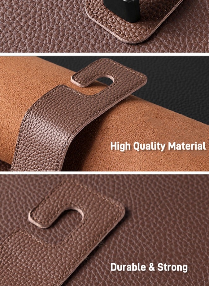 طقم خطافات تعليق للمقاعد الخلفية تناسب جميع السيارات مكون من 4 قطع,خطافات رأس السيارة، خطاف منظم المقعد الجلدي للسيارة، حامل منظم للحقيبة والملابس والقبعة، 44 رطل من الفولاذ المقاوم للصدأ.    وردي - Image 4