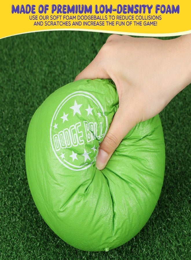 Jerify 12 Pcs Foam Dodgeball Set 6 Inch Soft Skin Foam Playground Dodgeballs Bulk, Low Density for Non Sting Dodgeball Sports Equipment for Kids and Adults - Image 4