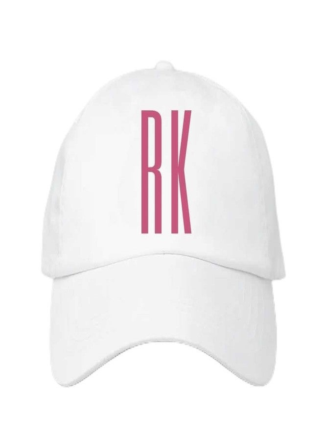 Nutcase Personalized White Baseball Cap, Cotton, Adjustable Fit, Unisex - Image 1