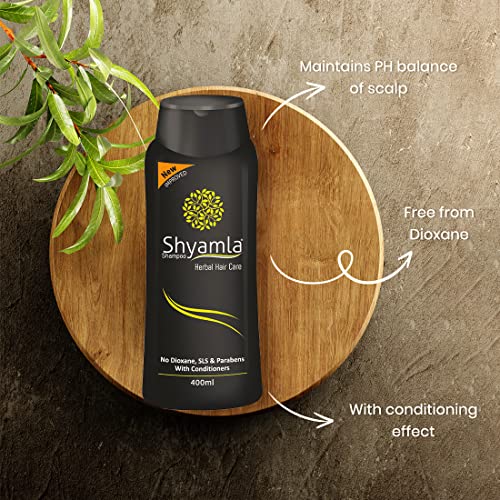 Vasu Shyamla Herbal Hair Shampoo Free from Dioxane, SLS and Parabens with conditioners - 400 ml - Image 2