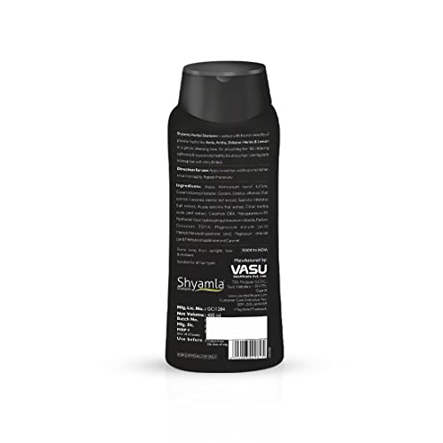 Vasu Shyamla Herbal Hair Shampoo Free from Dioxane, SLS and Parabens with conditioners - 400 ml - Image 5