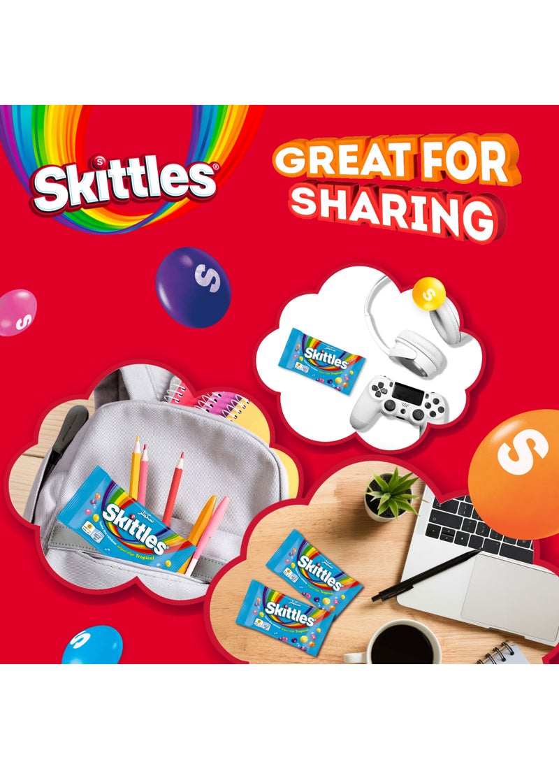 Skittles Tropical Fruity Flavoured Confections Candy 38g - Image 4