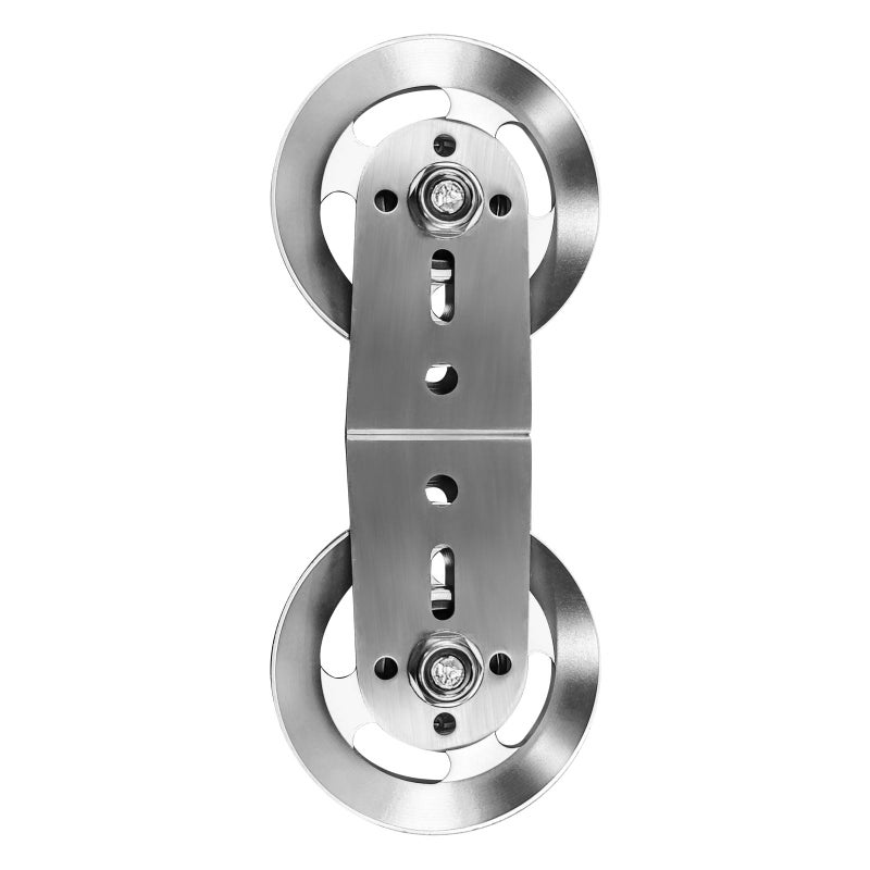 plzzree Swivel Dual Pulleys 360 Rotation Roller Double Pulley Wheel for DIY Home Gym Cable Machines Silent Bearing Swivel Groove Wheel Pull Down Attachment Weight Lifting - Image 2