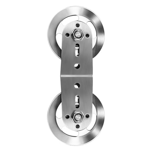 plzzree Swivel Dual Pulleys 360 Rotation Roller Double Pulley Wheel for DIY Home Gym Cable Machines Silent Bearing Swivel Groove Wheel Pull Down Attachment Weight Lifting - Image 1