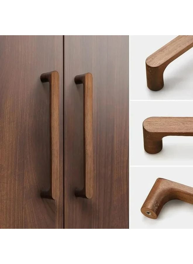 Beech Wood Cabinet Handles 96mm Rustic Modern Drawer Pulls Door Knobs Easy Installation - Image 4