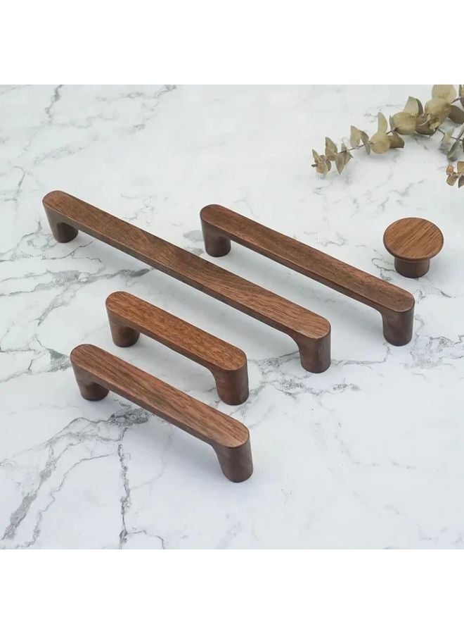 Beech Wood Cabinet Handles 96mm Rustic Modern Drawer Pulls Door Knobs Easy Installation - Image 2