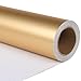 ZINTBIAL Metallic Gold Wrapping Paper Roll with Cut Lines Solid Gold Holiday Gift Wrap for Graduation Birthdays Baby Shower Wedding Christmas 175 in x 33 ft 48 sq ft Easy to Cut - Image 1