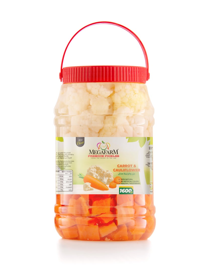 Megafarm Pickled Carrot & Cauliflower 1.6kg - Image 1