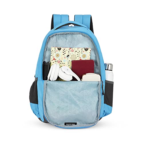 Aristocrat Cosmic 26L Polyester Light Blue 2 Compartment Backpack - Image 4