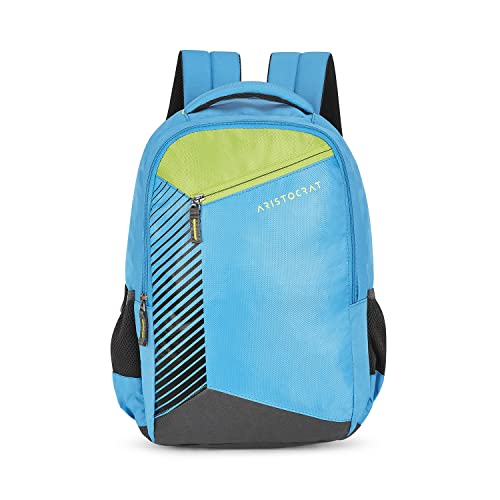 Aristocrat Cosmic 26L Polyester Light Blue 2 Compartment Backpack - Image 1