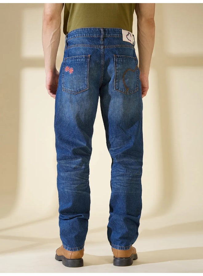 Being Human Mens Mid Tone Slim Straight Fit Denims - Image 3