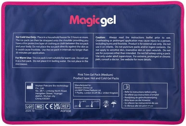Magic Gel Premium Ice Pack Reusable Gel Ice Pack 118 x 78 for Icing Injuries Pain Relief Cold Compress for Reducing Swelling FSA HSA Eligible Flexible Foldable 1 Count Pack of 1