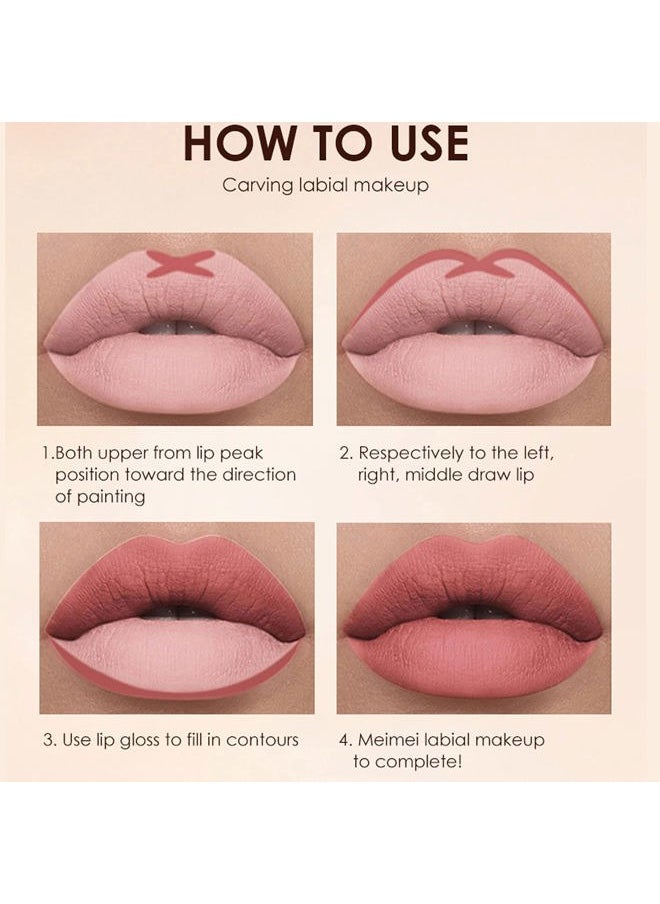 Bestland 12Pcs Matte Liquid Lipstick + Lip Liner Pens Set, Velvety Nude Lip Stain Waterproof Long Wear Makeup Gift Set  - Image 5