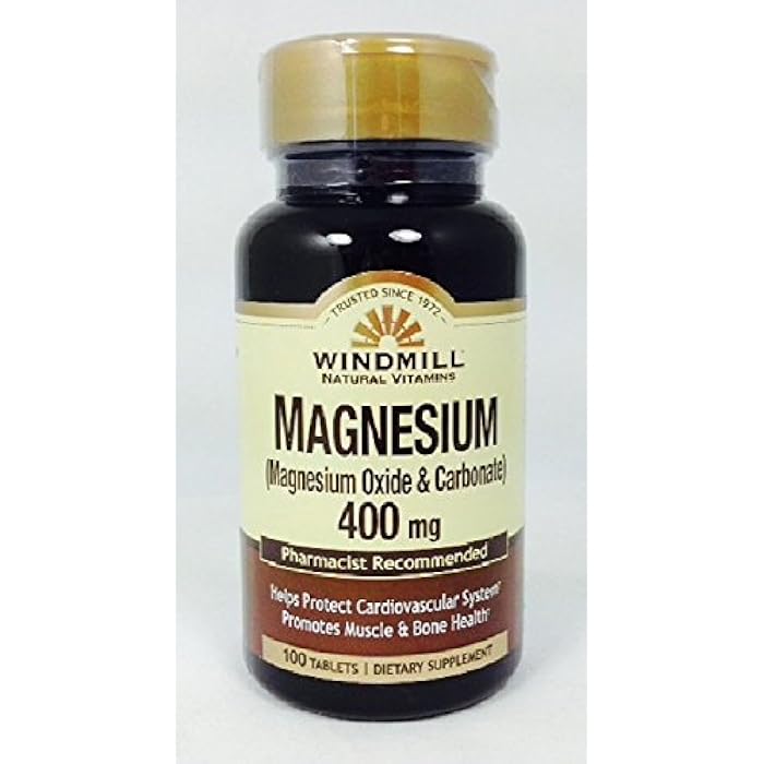 Windmill Magnesium 400 Mg Tablets, 100.0 Count