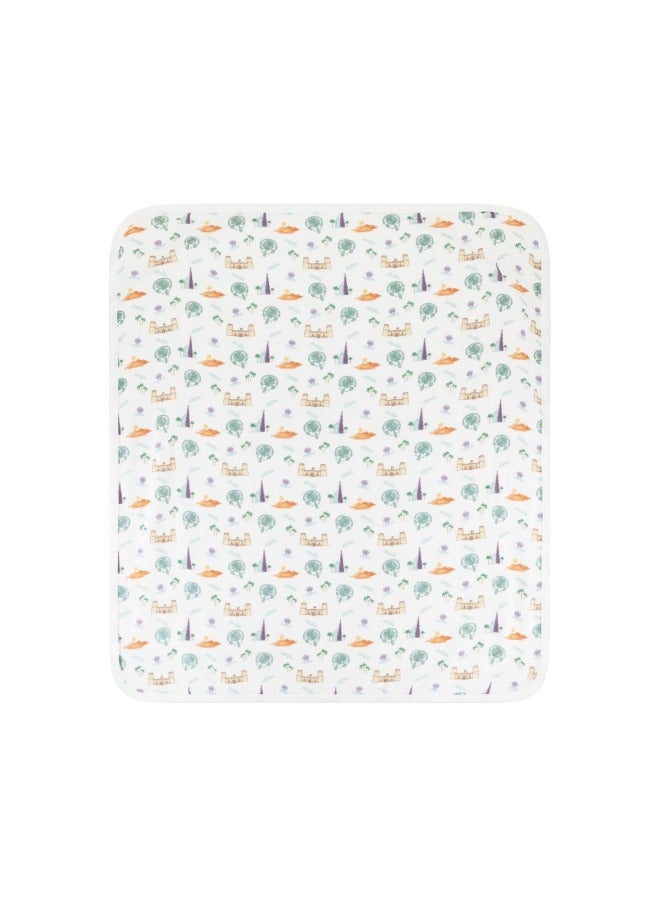 Lullaby Bloom Premium Certified Organic Cotton and Bamboo Baby Muslin Cloth - UAE
