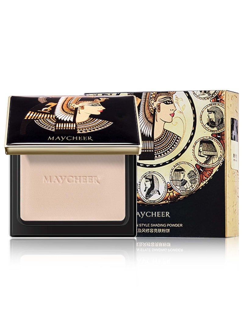 Excefore Matte Pressed Setting Powder Foundation for Long-Lasting Waterproof Coverage, Conceals & Brightens Skin, Weightless with Mirror & Puff, Dual-Use Dry/Wet Powder - Image 1