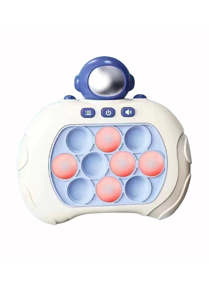 NIBEMINENT Electronic Quick Push Light Up Pop Game Fidget Toys for Adults and Kids with Lanyard,Puzzle Game Machine Push Pop Bubble Fidget Sensory Toy Birthday Gifts - Image 1