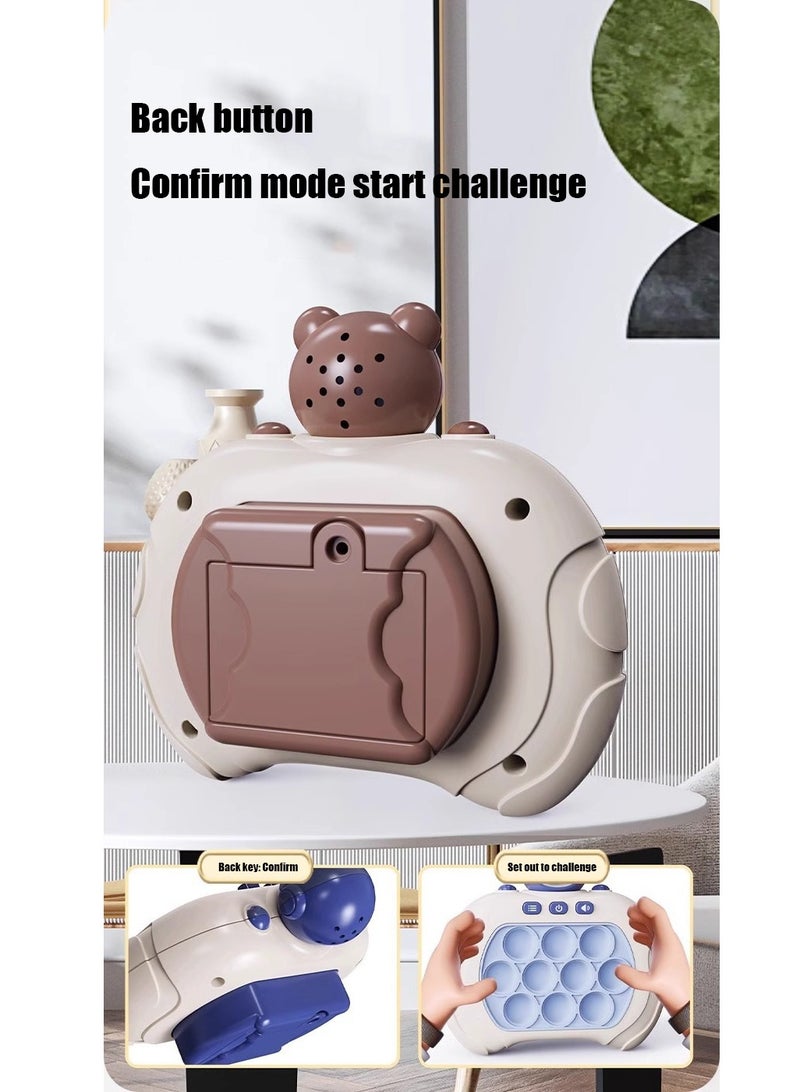 NIBEMINENT Electronic Quick Push Light Up Pop Game Fidget Toys for Adults and Kids with Lanyard,Puzzle Game Machine Push Pop Bubble Fidget Sensory Toy Birthday Gifts - Image 2