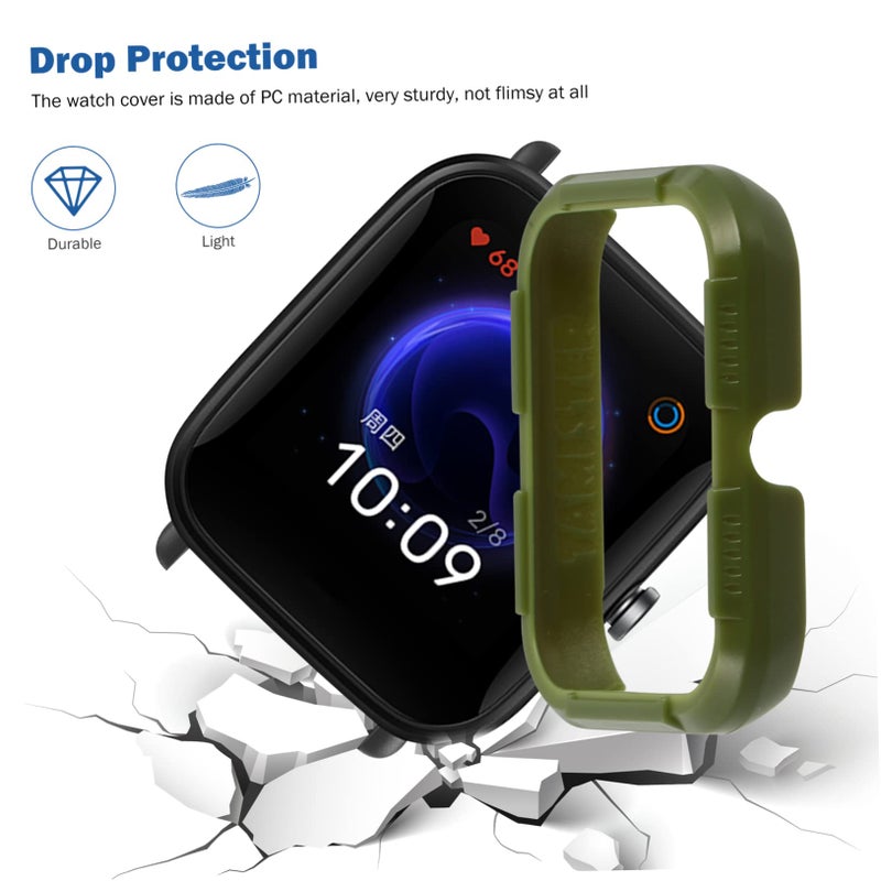 Protective Frame Case Cover for Smartwatch with Screen Protector Multiple Colors - Image 5