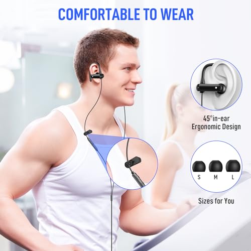 ASKUBSKU USB C Headphones Over Ear Hooks for iPhone 17 Air 16 15 Pro Max Plus, Wrap Around Ear Buds with Loops Mic Type C Earphones Running Sport Wired Earbuds for Samsung S26 S25 S24 Ultra S23 S22/Pixel 10 9 - Image 4