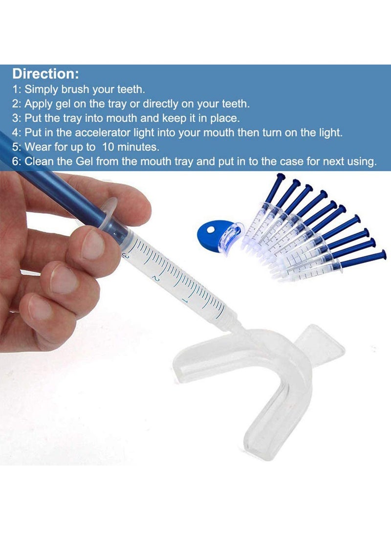 Generic Professional Teeth Whitening Kit, Teeth Whitening Gel, Home Teeth Whitening Kit, Tooth Whiten Gel Dental Care Home Professional Bleaching Kit Light Dental Whitening Kit with LED Light  - Image 3