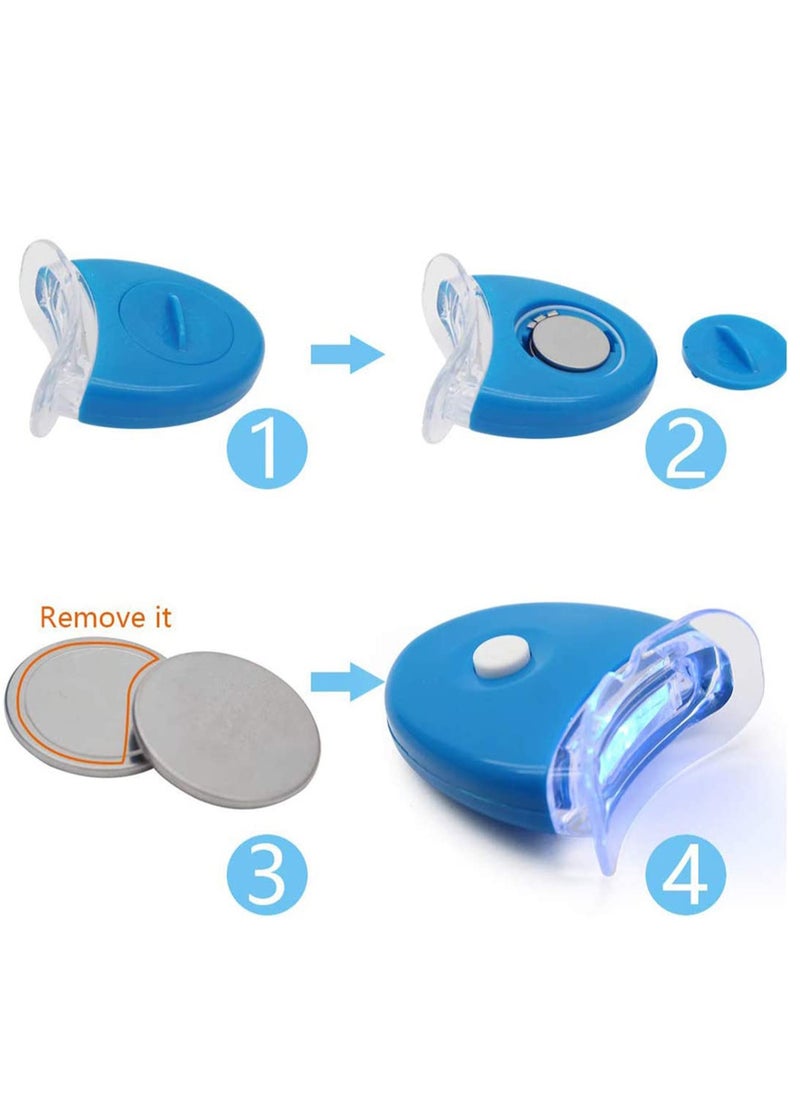 Generic Professional Teeth Whitening Kit, Teeth Whitening Gel, Home Teeth Whitening Kit, Tooth Whiten Gel Dental Care Home Professional Bleaching Kit Light Dental Whitening Kit with LED Light  - Image 2