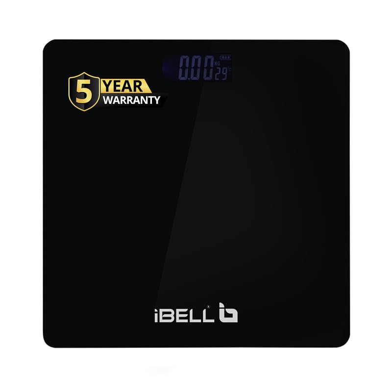 IBELL BS260M Digital Weighing Scale for Body Weight with 5-Year Warranty | Ultra-Light Tempered Glass Bathroom Scale (180 kg) - Image 1
