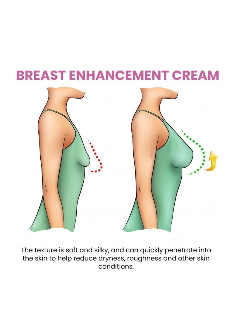 West&Month 100g Rapid Growth, Firming and Lifting Cream, Nourishing and Gathering Bust , Perfect Body Curves - Image 3