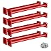 TAYUQEE Steel Monkey Bars for Kids 18 Inches Heavy Duty Metal Monkey Bars Ladder Rungs Kit 8 PCS Playset Monkey Bar Rods with Mounting Plates for Indoor Outdoor Backyard Playground Hold 250 Lbs - Image 3