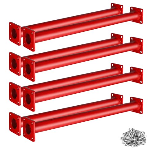 TAYUQEE Steel Monkey Bars for Kids 18 Inches Heavy Duty Metal Monkey Bars Ladder Rungs Kit 8 PCS Playset Monkey Bar Rods with Mounting Plates for Indoor Outdoor Backyard Playground Hold 250 Lbs - Image 1
