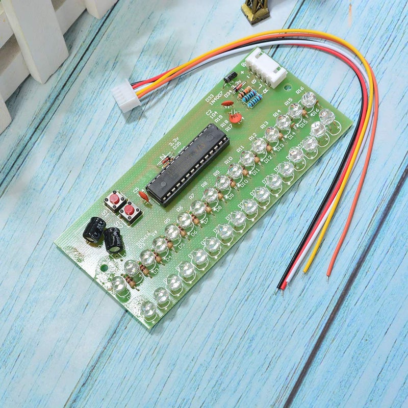 Comimark 1Pcs MCU Adjustable Display Pattern LED VU Meter Level Indicator 16 LED Dual Channel - Image 3