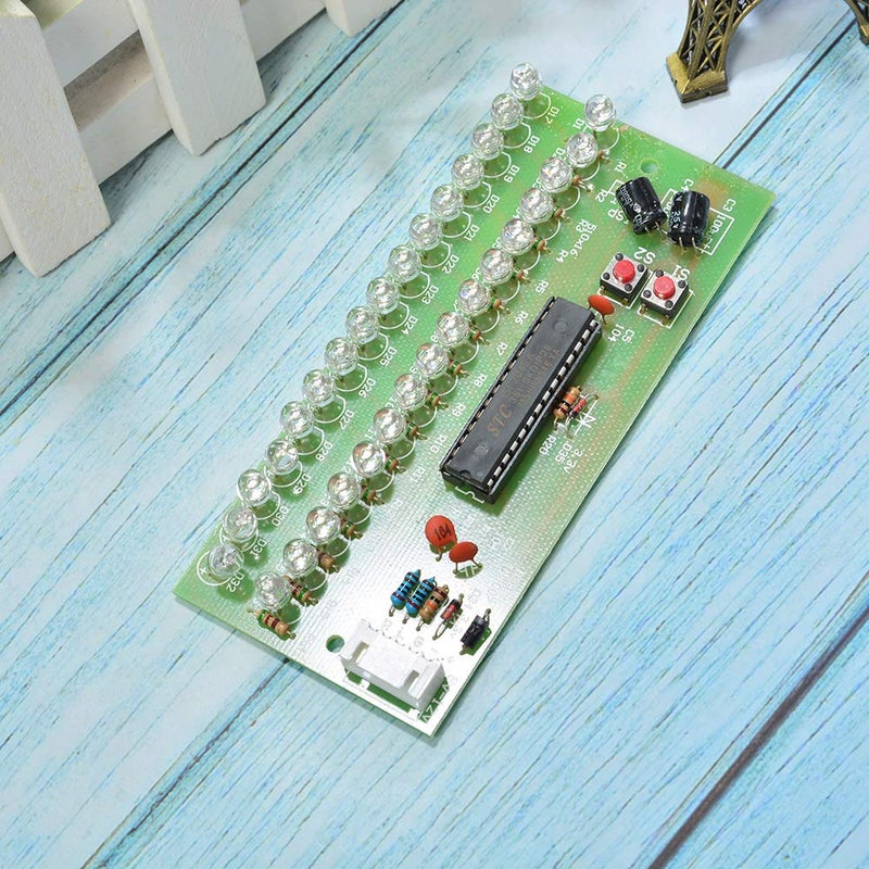 Comimark 1Pcs MCU Adjustable Display Pattern LED VU Meter Level Indicator 16 LED Dual Channel - Image 5