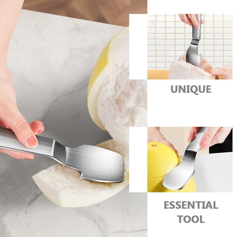 Stainless Steel Citrus Peeler Sturdy Multi Purpose Fruit Opener For Kitchen - Image 3