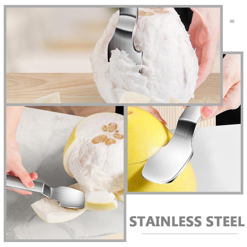 Stainless Steel Citrus Peeler Sturdy Multi Purpose Fruit Opener For Kitchen - Image 4