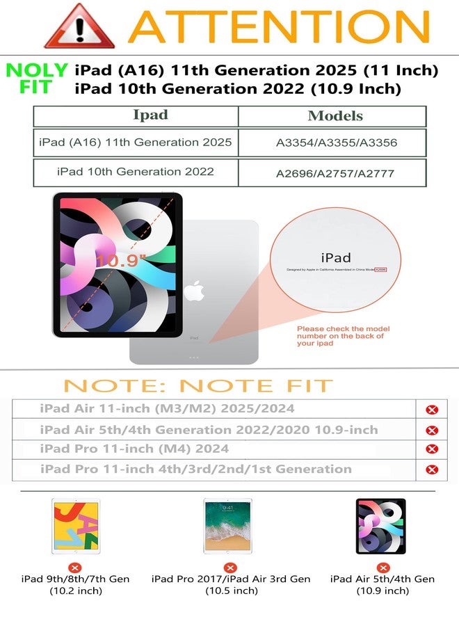 Vimorco for iPad 10th/ (A16) 11th Generation Case, for iPad Case 11th/10th Generation with Pencil Holder/Hand Strap/Pocket, Adjustable Angle,Fit iPad A16 Cover 11th/10th Gen, Ocean Beach - Image 2
