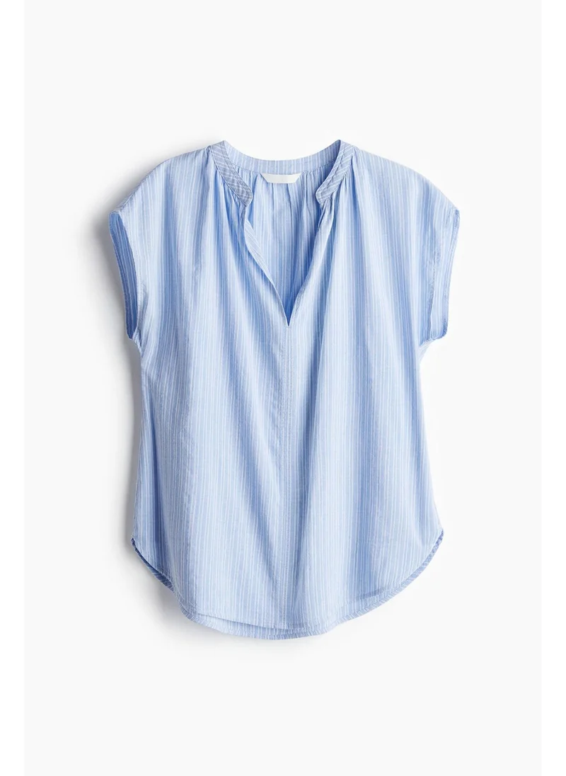 H&M Band-collar blouse