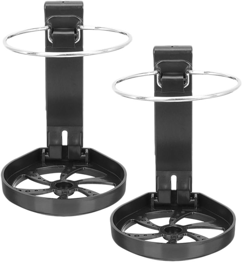 2pcs Car Cup Holder Backseat Organizer with Storage Box Multifunctional Black Cup Rack for Automotive Interior Accessories - Image 1