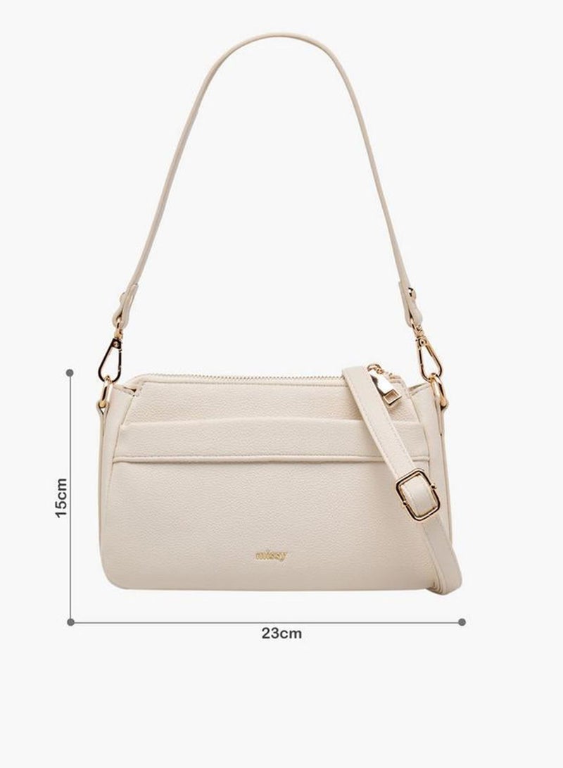 MISSY Ruched Shoulder Bag with Strap - Image 2