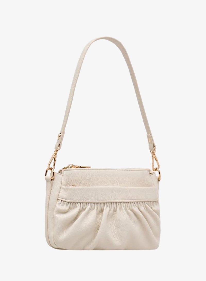 MISSY Ruched Shoulder Bag with Strap - Image 4