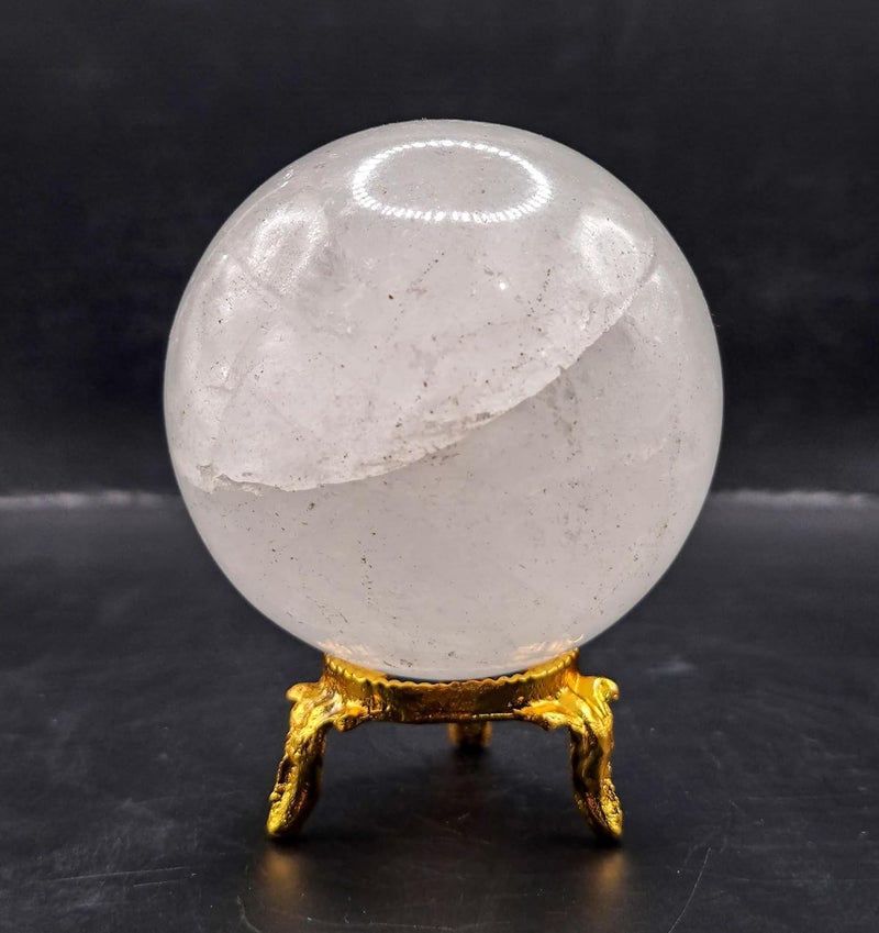 Excel 264Gr/89mm Natural Clear Quartz Crystal Sphere Ball Healing Gemstone - Image 2