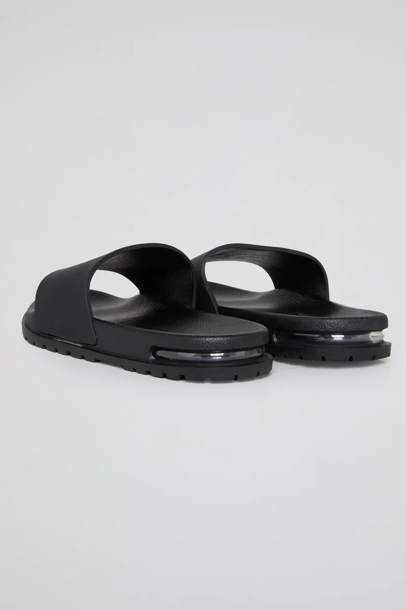 BHYPE SOCIETY  BHYPE SOCIETY - BLACK BHS AIR BUBBLE SOLE SLIPPERS  | Best Price UAE