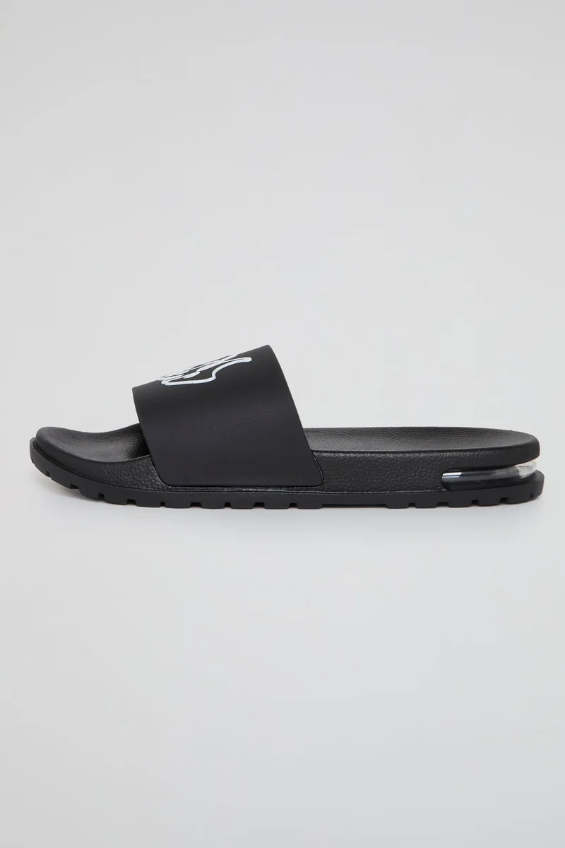 BHYPE SOCIETY  BHYPE SOCIETY - BLACK BHS AIR BUBBLE SOLE SLIPPERS  | Best Price UAE