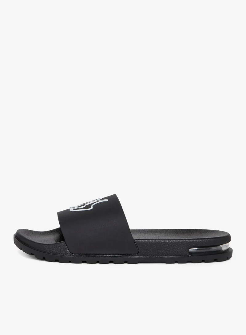 Bhype Society  BHYPE SOCIETY - BLACK BHS AIR BUBBLE SOLE SLIPPERS  | Best Price UAE