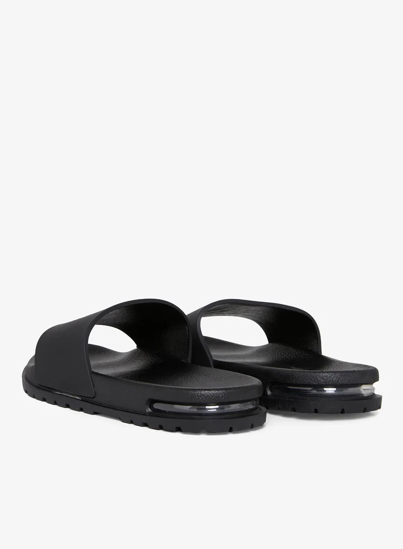 Bhype Society  BHYPE SOCIETY - BLACK BHS AIR BUBBLE SOLE SLIPPERS  | Best Price UAE