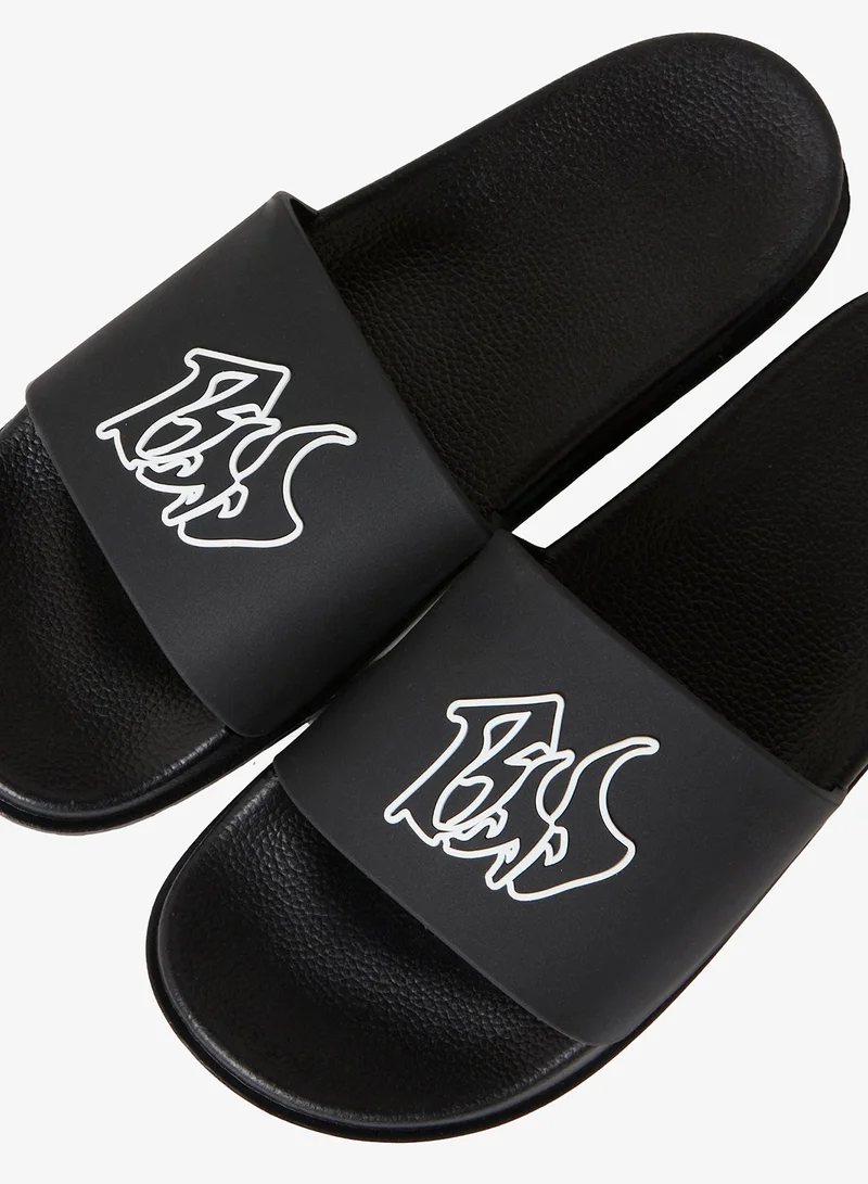 BHYPE SOCIETY - BLACK BHS AIR BUBBLE SOLE SLIPPERS